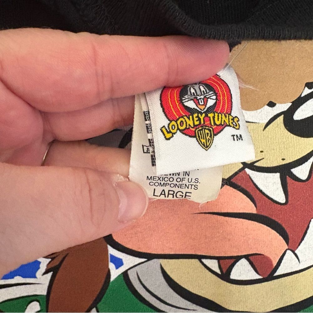 Vintage Looney Tunes Taz Blacktop Basketball Tank G2 - Picture 3 of 3